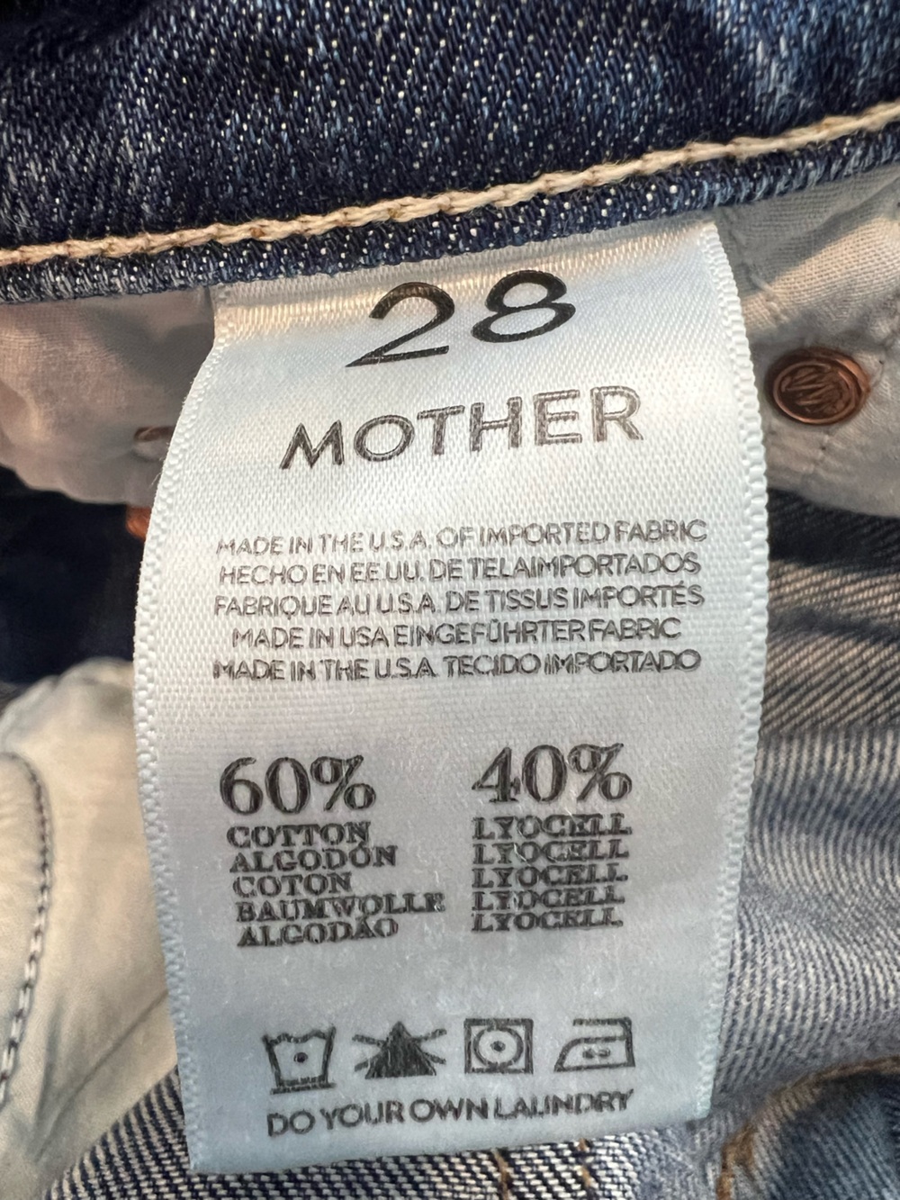 Mother The Loosey Always Look Twice Jeans Sz 28 - Picture 8 of 16